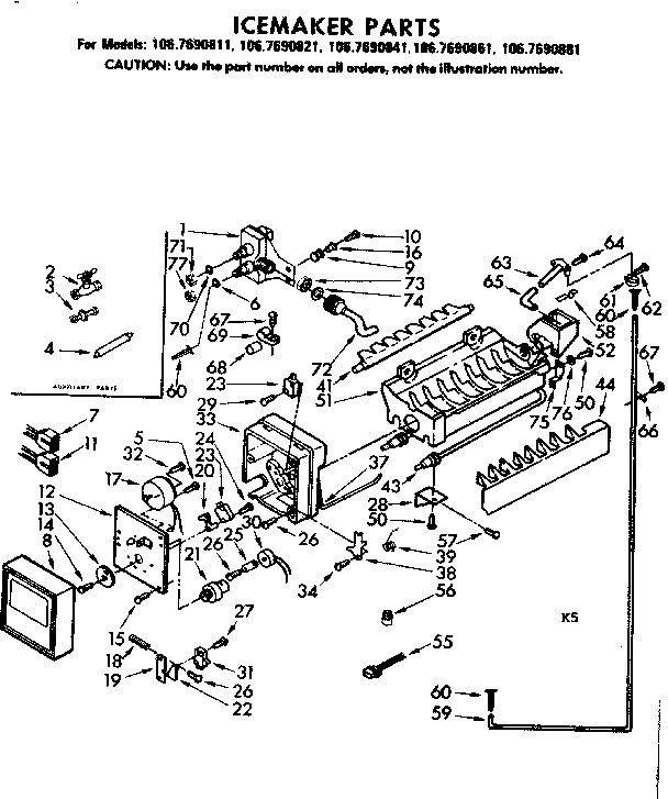 Icemaker parts