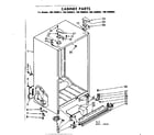 Kenmore 1067690862 cabinet parts diagram