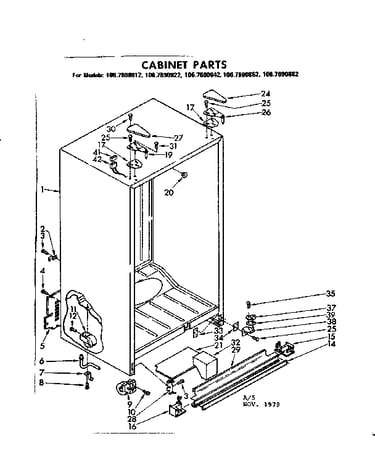 Cabinet parts