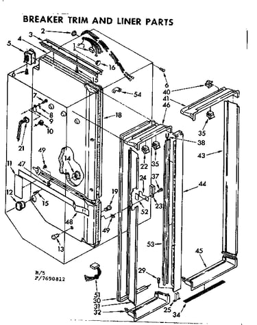 Breaker trim and liner parts