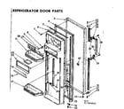 Kenmore 1067690862 refrigerator door parts diagram