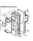 Refrigerator door parts