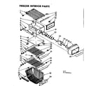 Kenmore 1067690842 freezer interior parts diagram