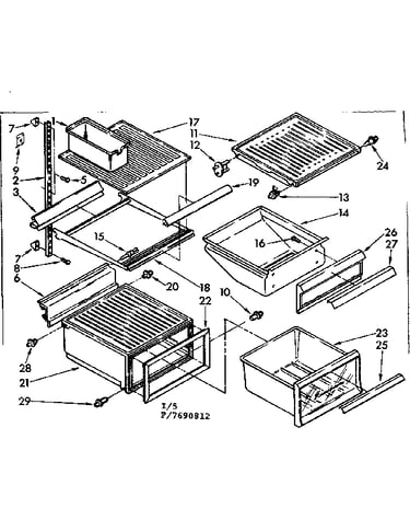 Refrigerator interior parts