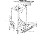 Kenmore 1067690940 cabinet parts diagram