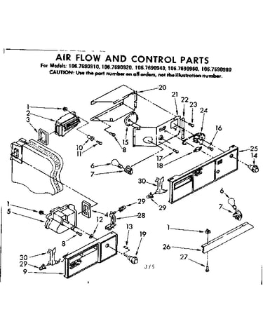 Air flow and control parts