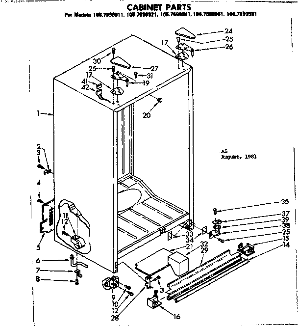 CABINET PARTS