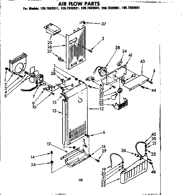Air flow parts