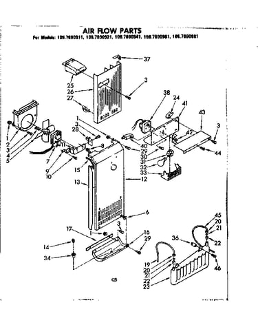 Air flow parts