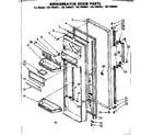 Kenmore 1067690911 refrigerator door parts diagram