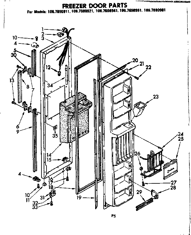 FREEZER DOOR PARTS