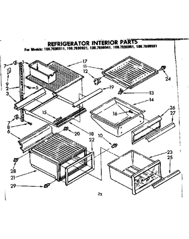 Interior parts