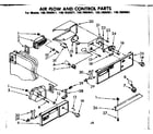 Kenmore 1067690921 air flow and control parts diagram