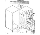 Kenmore 1067691210 cabinet parts diagram