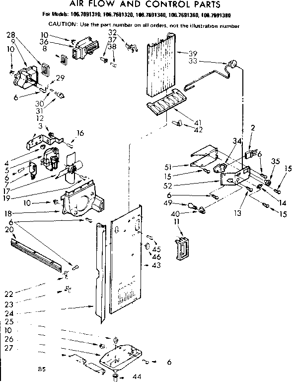 AIR FLOW AND CONTROL PARTS