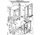 Kenmore 1067691321 cabinet parts diagram