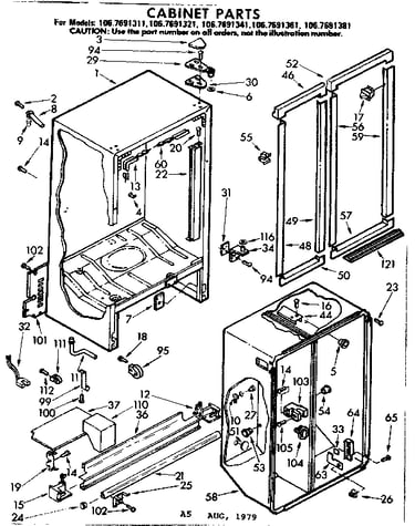Cabinet parts