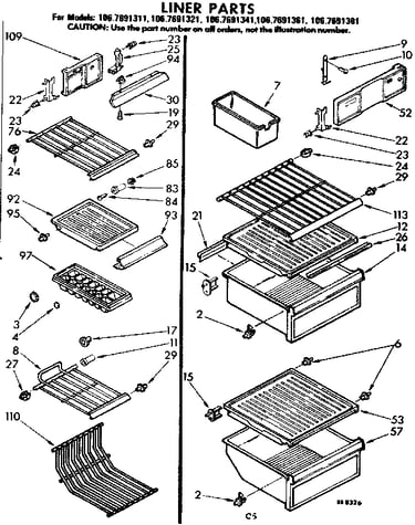 Liner parts