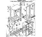 Kenmore 1067691421 cabinet parts diagram