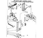 Kenmore 1067691421 air flow and control parts diagram