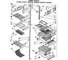Kenmore 1067691421 liner parts diagram