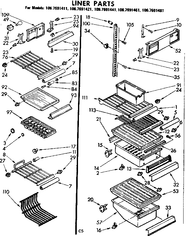 Liner parts