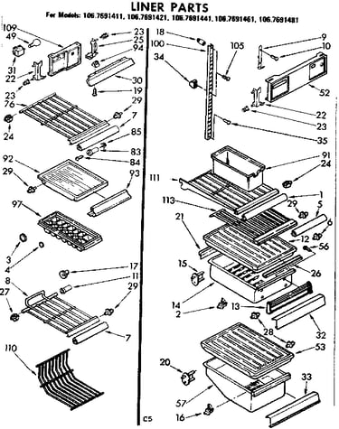 Liner parts