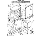 Kenmore 1067691680 cabinet parts diagram