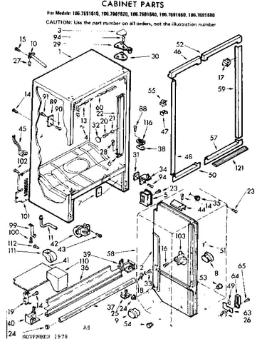 Cabinet parts