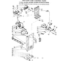 Kenmore 1067691680 air flow and control parts diagram