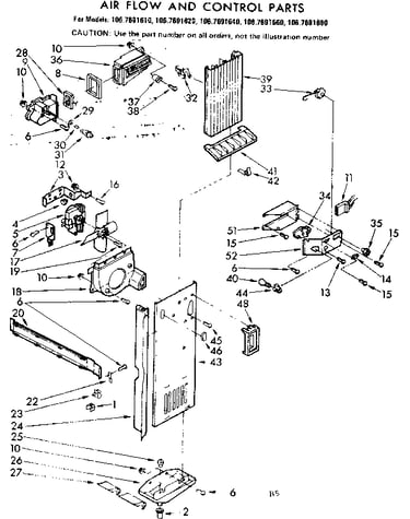 Air flow and control parts