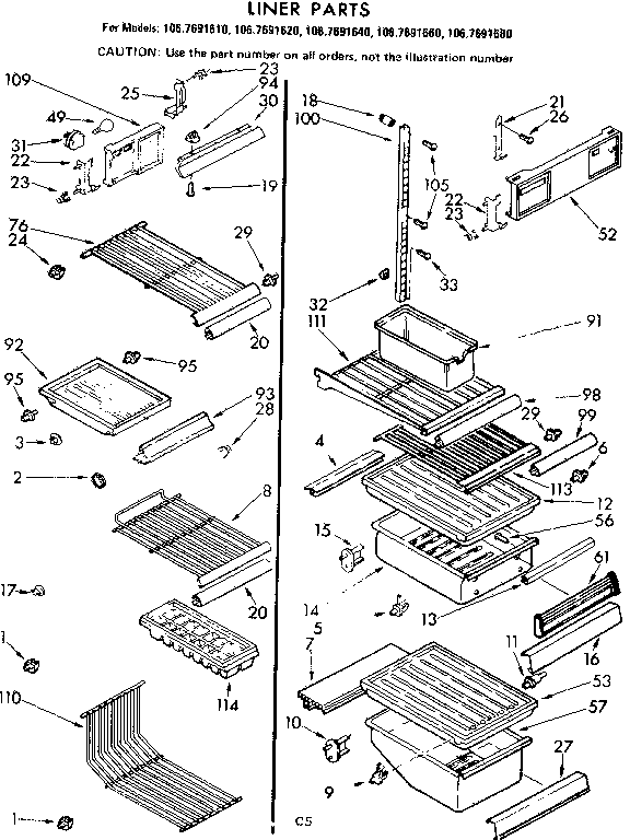 Liner parts