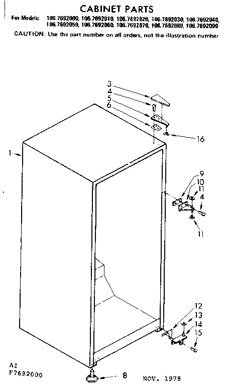 CABINET PARTS