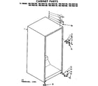 Kenmore 1067692100 cabinet parts diagram