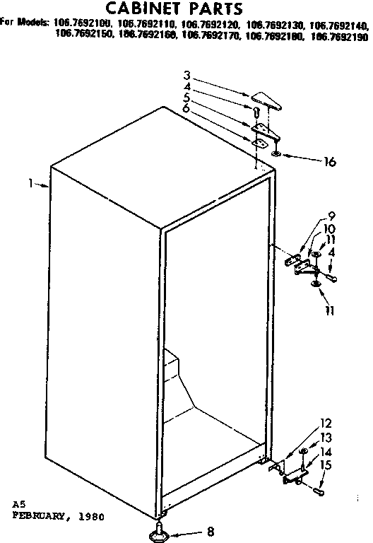 CABINET PARTS