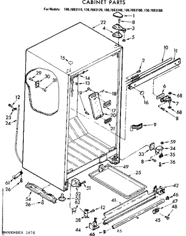 Cabinet parts