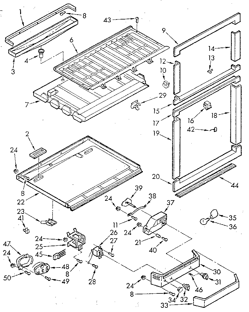Breaker and partition parts
