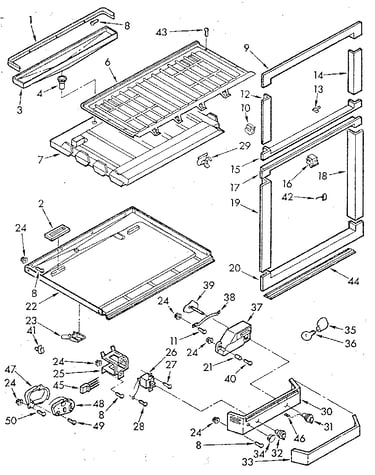 Breaker and partition parts