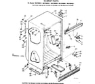 Kenmore 1067694061 cabinet parts diagram
