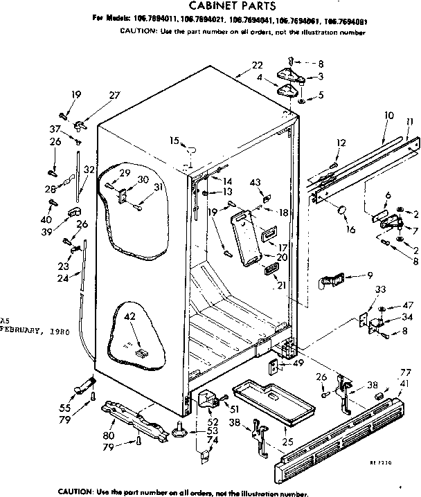 Cabinet parts