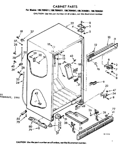 Cabinet parts