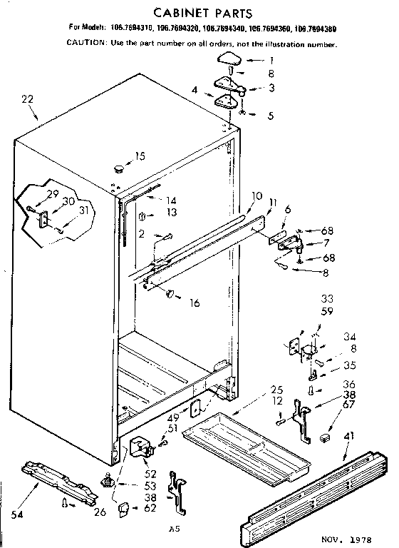 CABINET PARTS