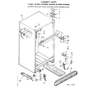 Kenmore 1067694360 cabinet parts diagram