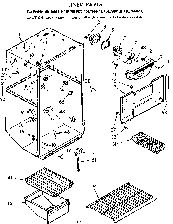 Liner parts