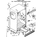 Kenmore 1067695120 cabinet parts diagram
