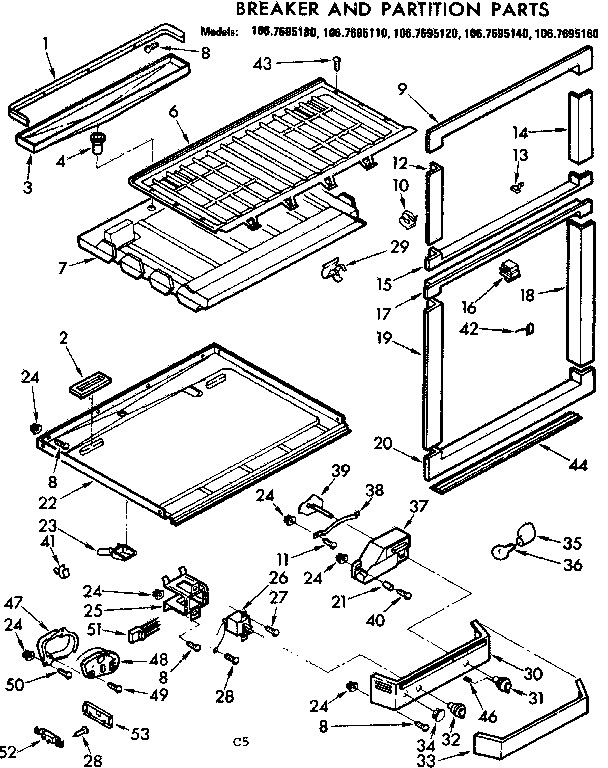 Air flow and control parts