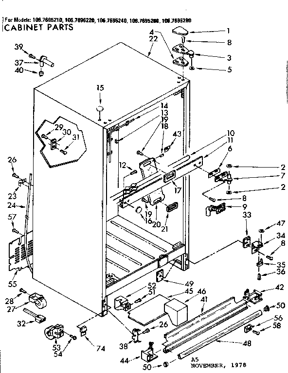 Cabinet parts