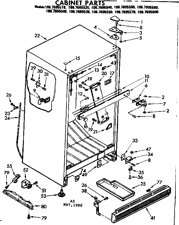 Cabinet parts