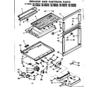 Kenmore 1067695500 breaker and partition parts diagram