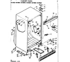 Kenmore 1067695581 cabinet parts diagram